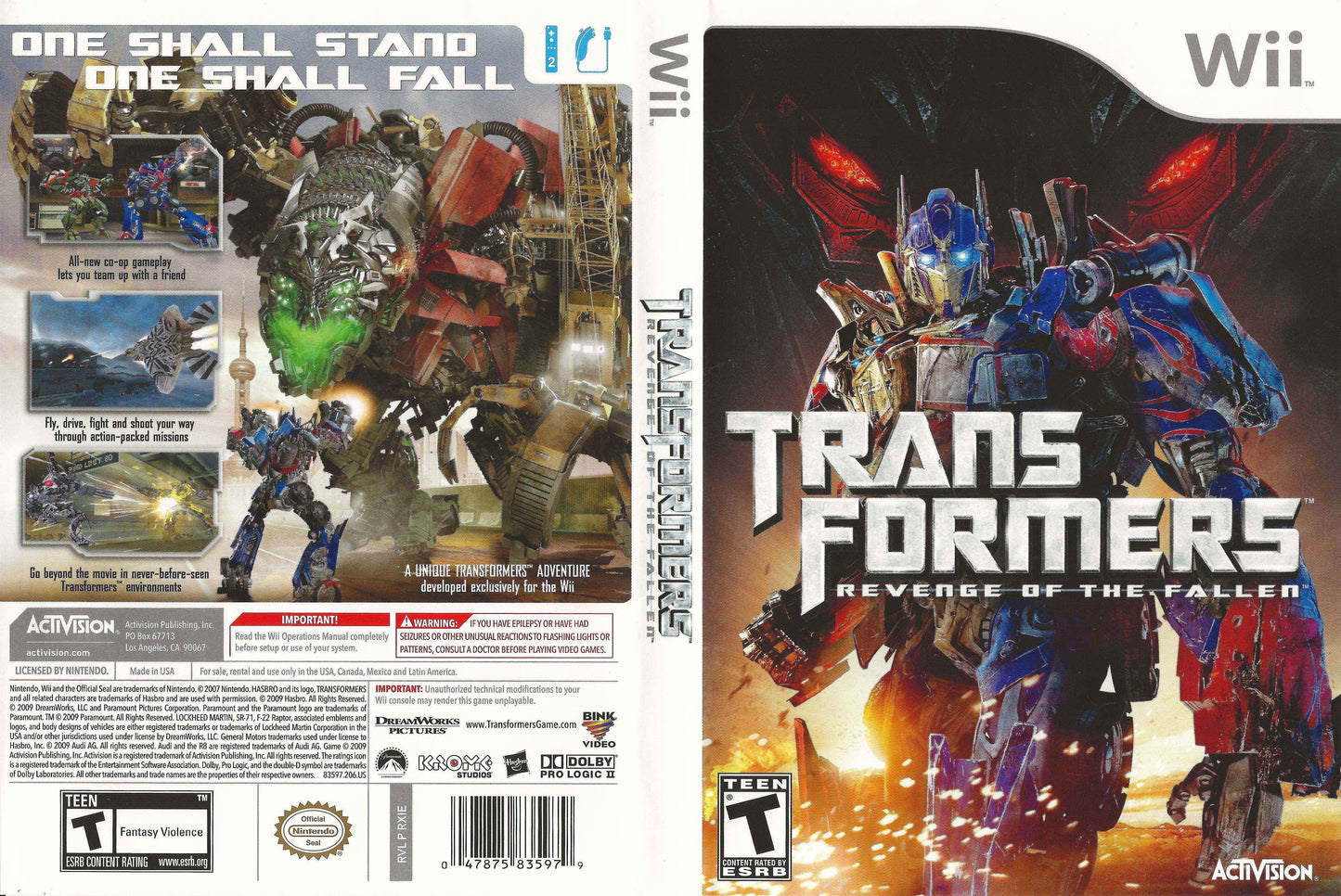 Transformers Revenge of the Fallen Cover Art - WOI Solutions