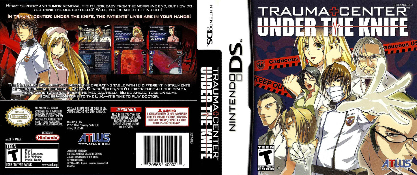 Trauma Center Under the Knife Cover Art - WOI Solutions