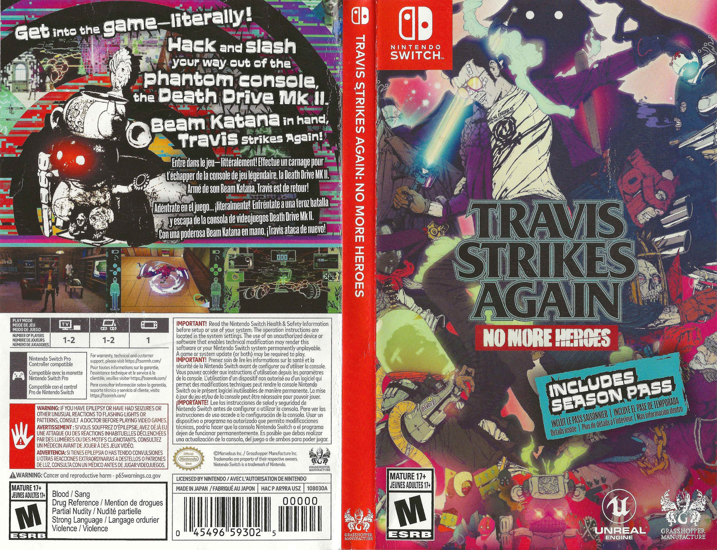 Travis Strikes Again No More Heroes Cover Art - WOI Solutions