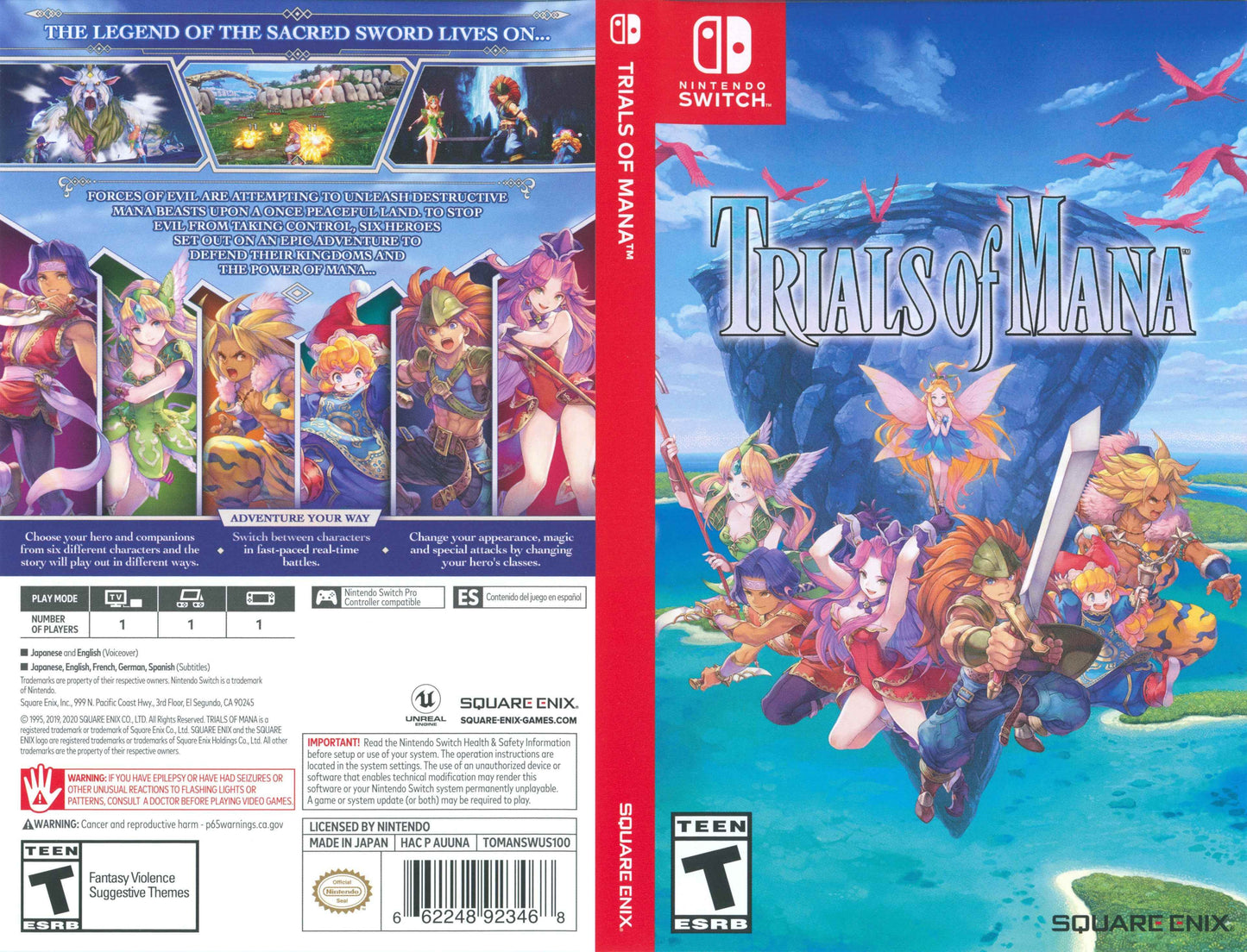 Trials of Mana Cover Art - WOI Solutions