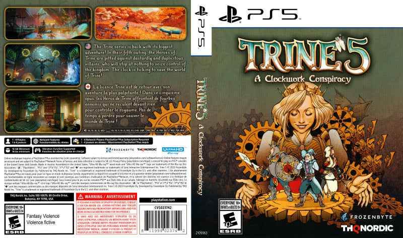Trine 5 - A Clockwork Conspiracy Cover Art - WOI Solutions