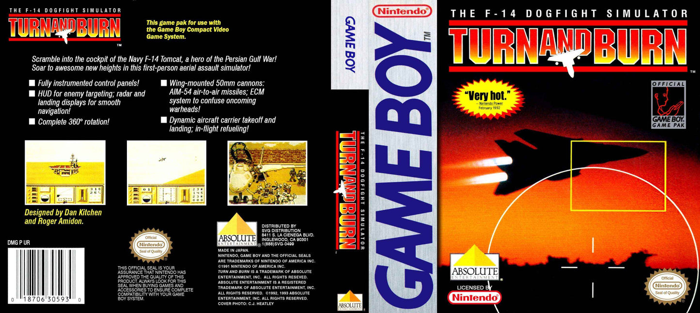 Turn And Burn The F-14 Dogfight Simulator Cover Art - WOI Solutions