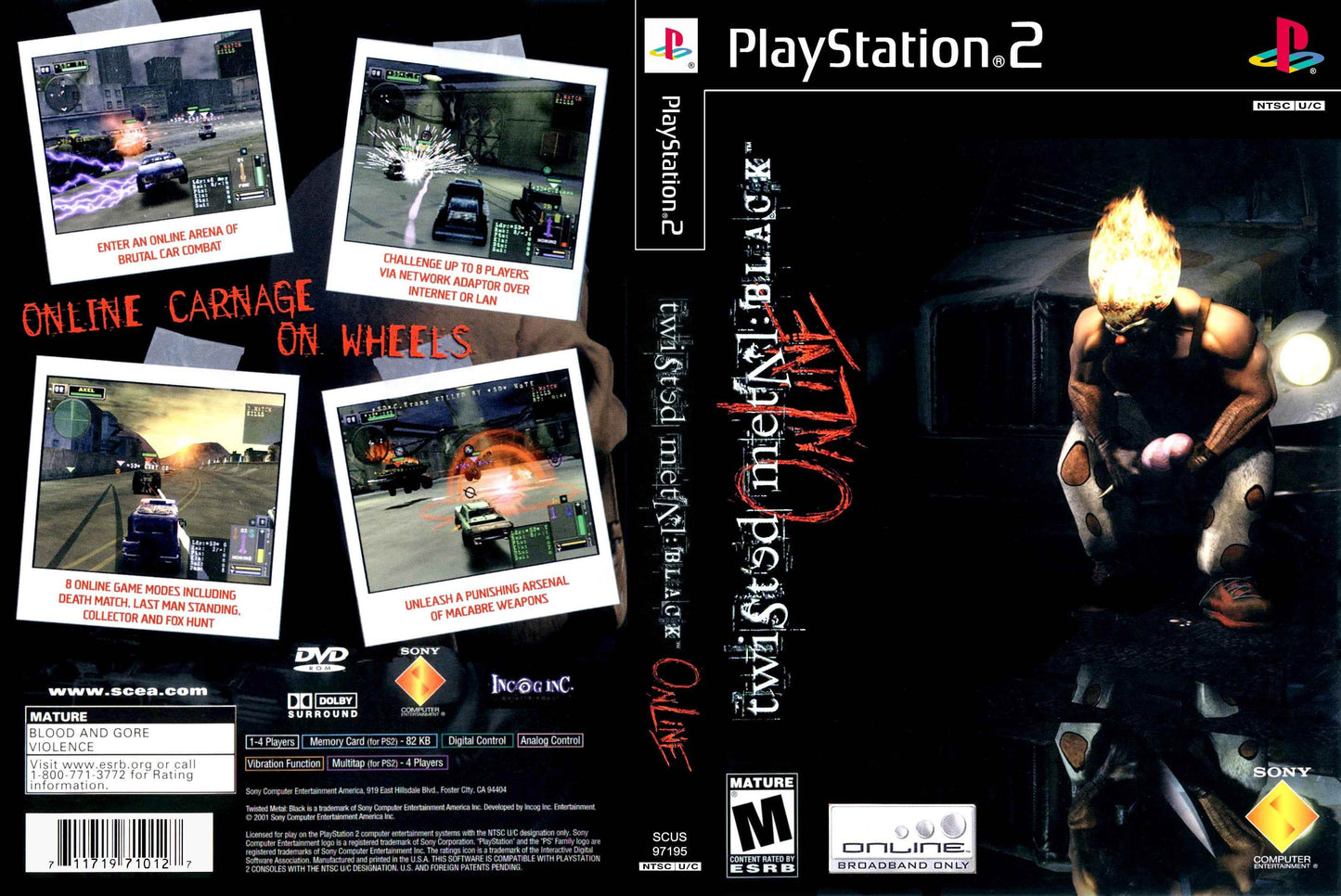 Twisted Metal Black Online Cover Art - WOI Solutions