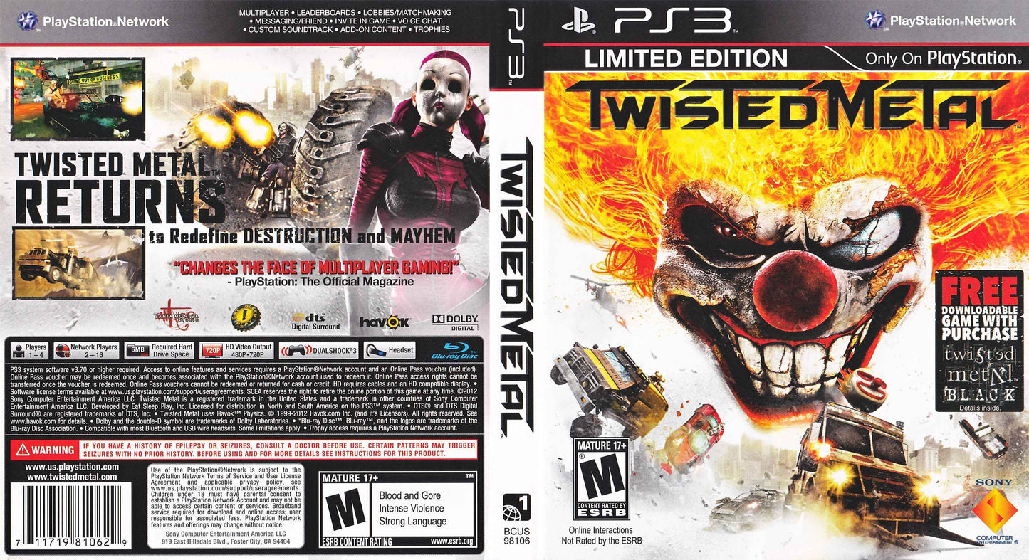 Twisted Metal Limited Edition Cover Art - WOI Solutions