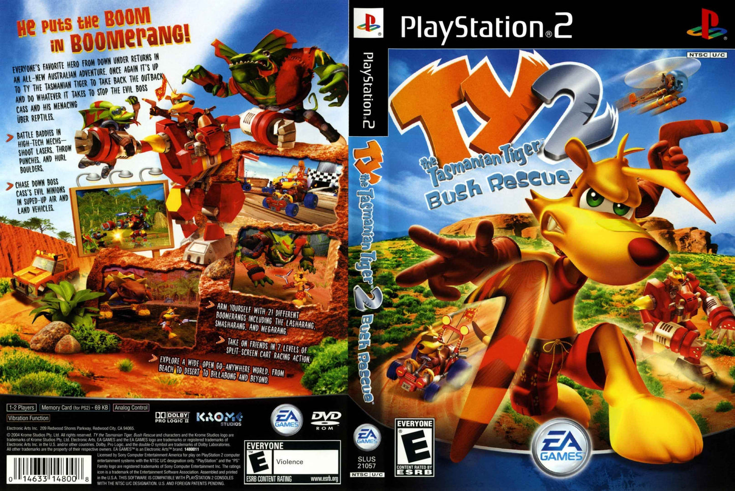 Ty The Tasmanian Tiger 2 Bush Rescue Cover Art - WOI Solutions