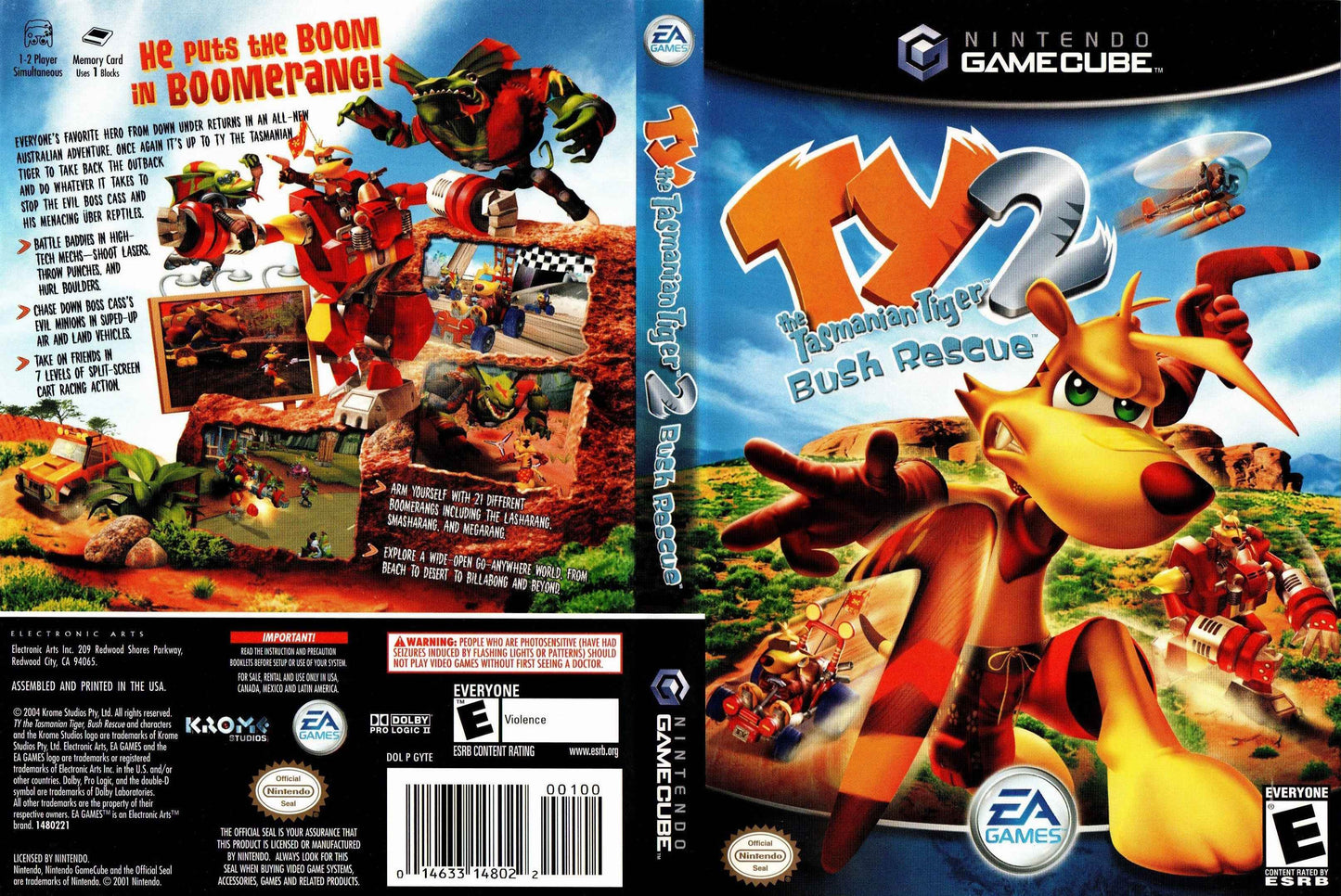 Ty the Tasmanian Tiger 2 Bush Rescue Cover Art - WOI Solutions