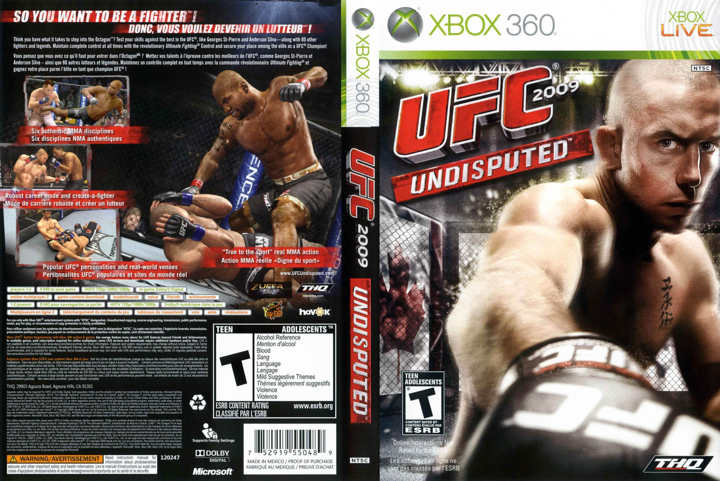 UFC 2009 Undisputed Cover Art - WOI Solutions