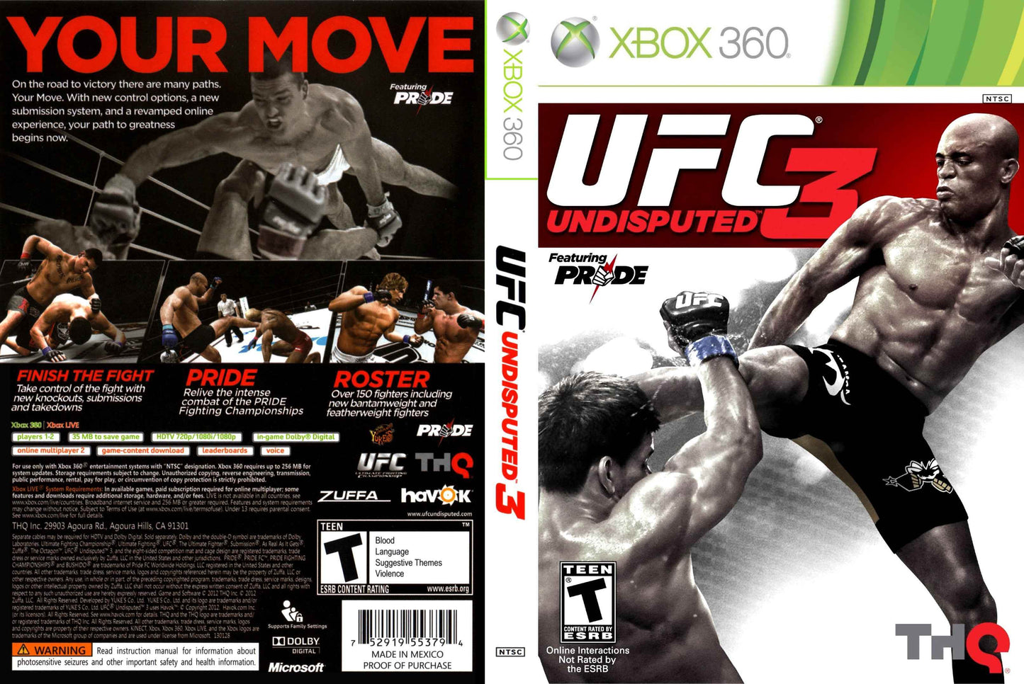 UFC Undisputed 3 Cover Art - WOI Solutions