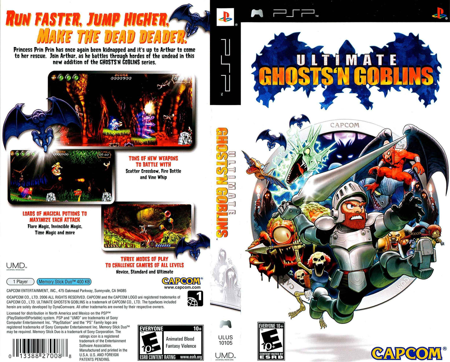 Ultimate Ghosts 'n Goblins Cover Art - WOI Solutions