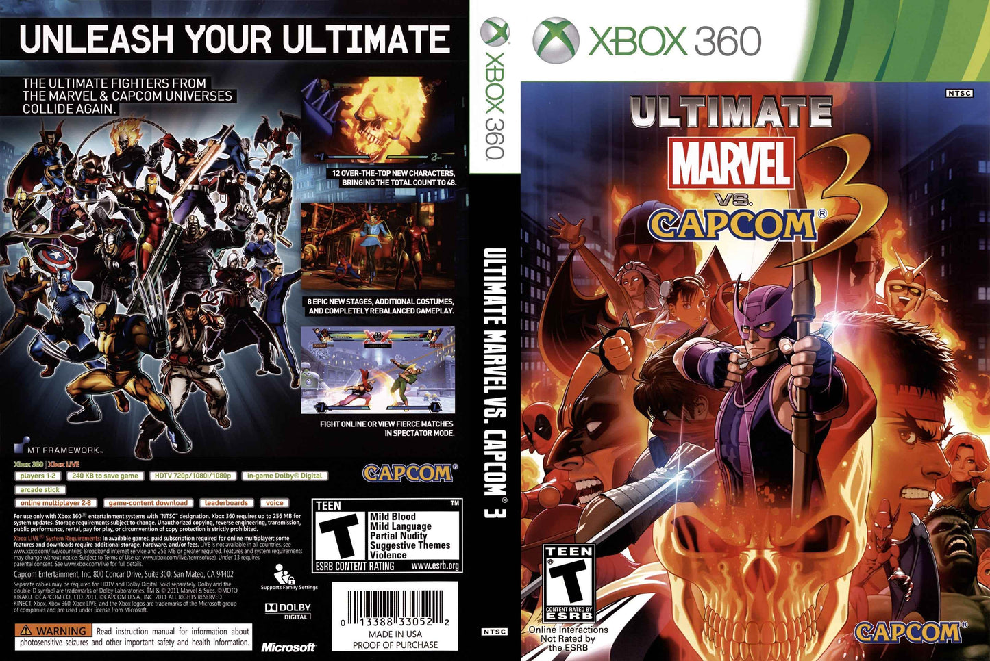 Ultimate Marvel vs. Capcom 3 Cover Art - WOI Solutions