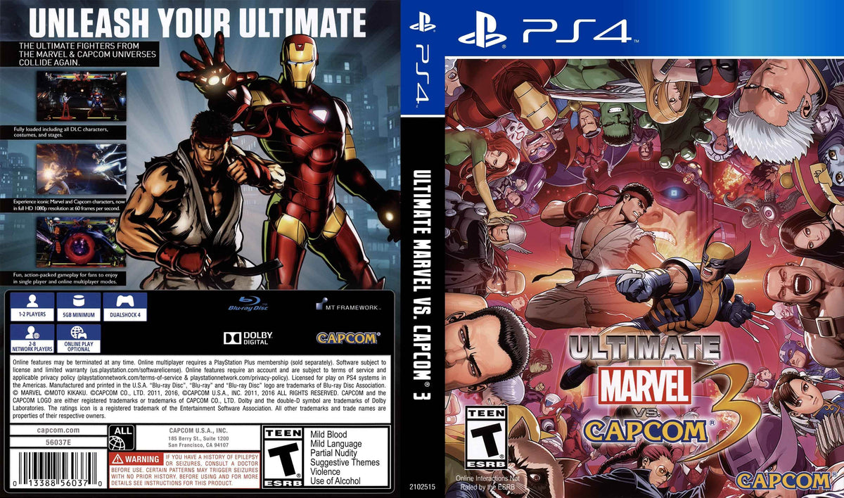 Ultimate Marvel vs. Capcom 3 Cover Art - WOI Solutions