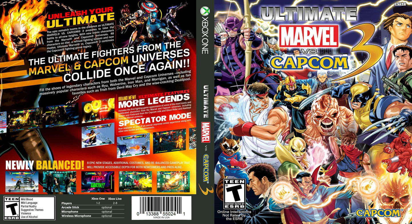 Ultimate Marvel vs Capcom 3 Cover Art - WOI Solutions