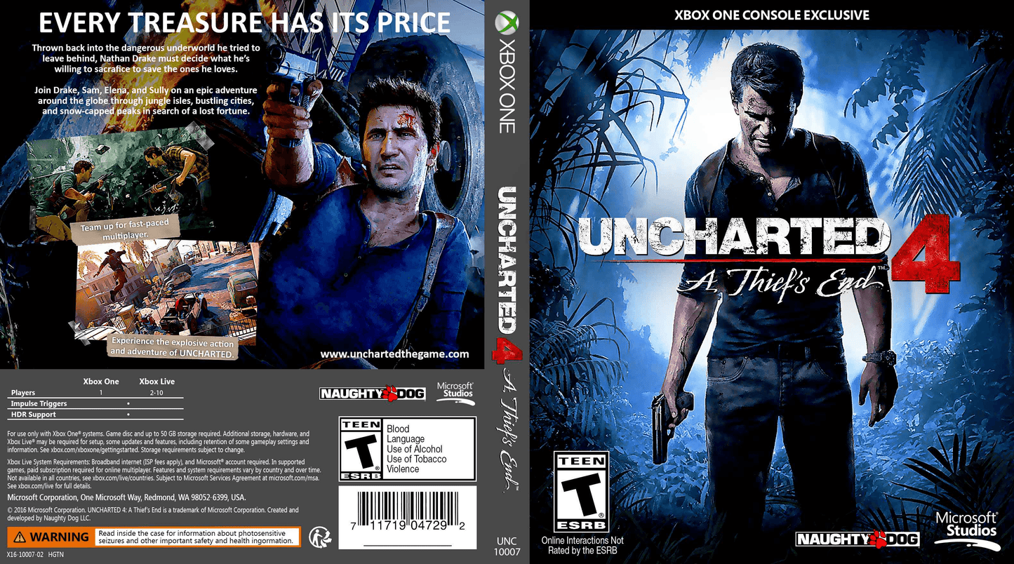 Uncharted 4 A Thief's End Cover Art - WOI Solutions
