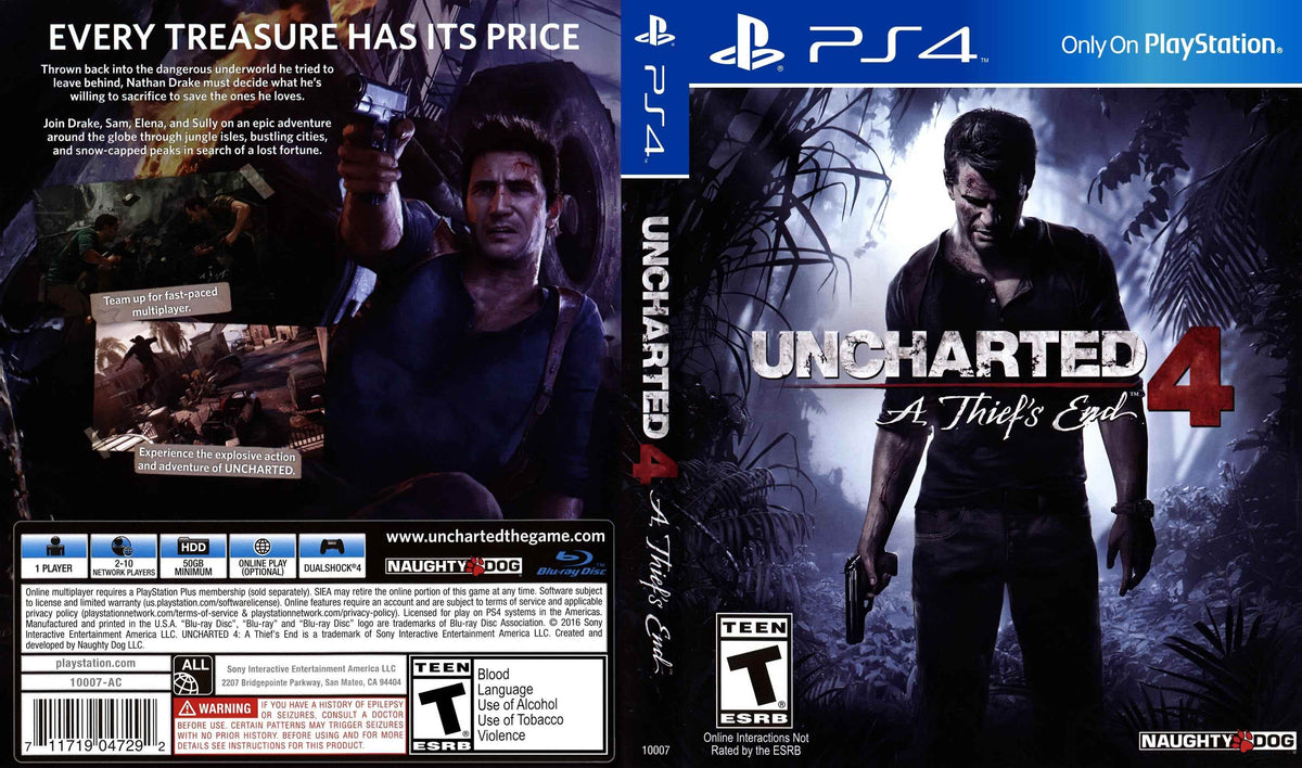 Uncharted 4 A Thief's End Cover Art - WOI Solutions