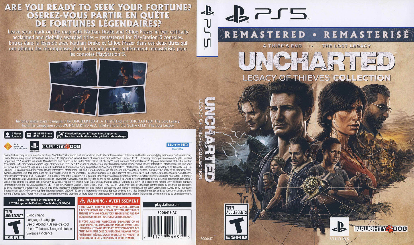 Uncharted Legacy of the Thieves Collection Cover Art - WOI Solutions