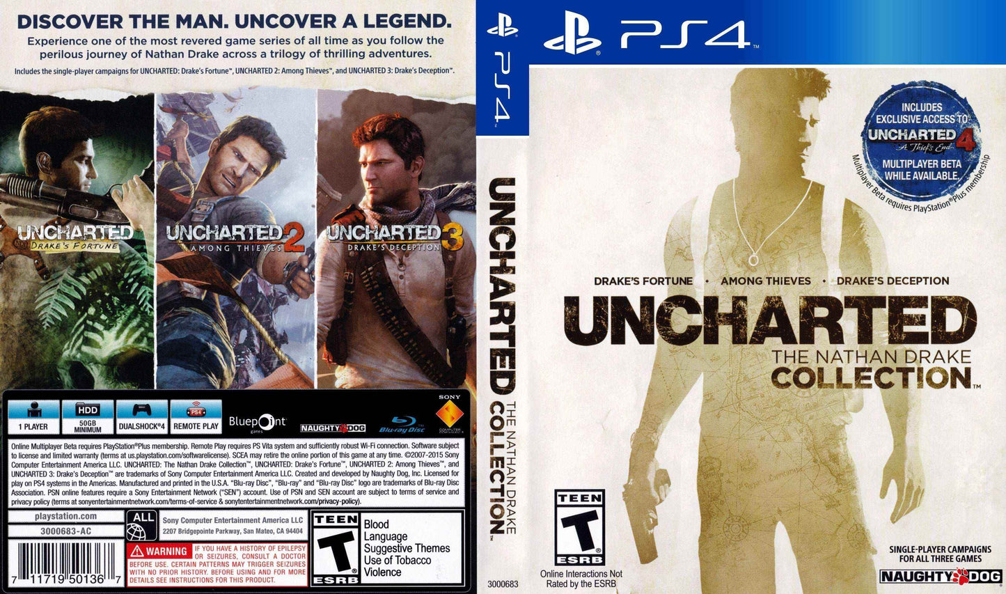 Uncharted Nathan Drake Collection Cover Art - WOI Solutions