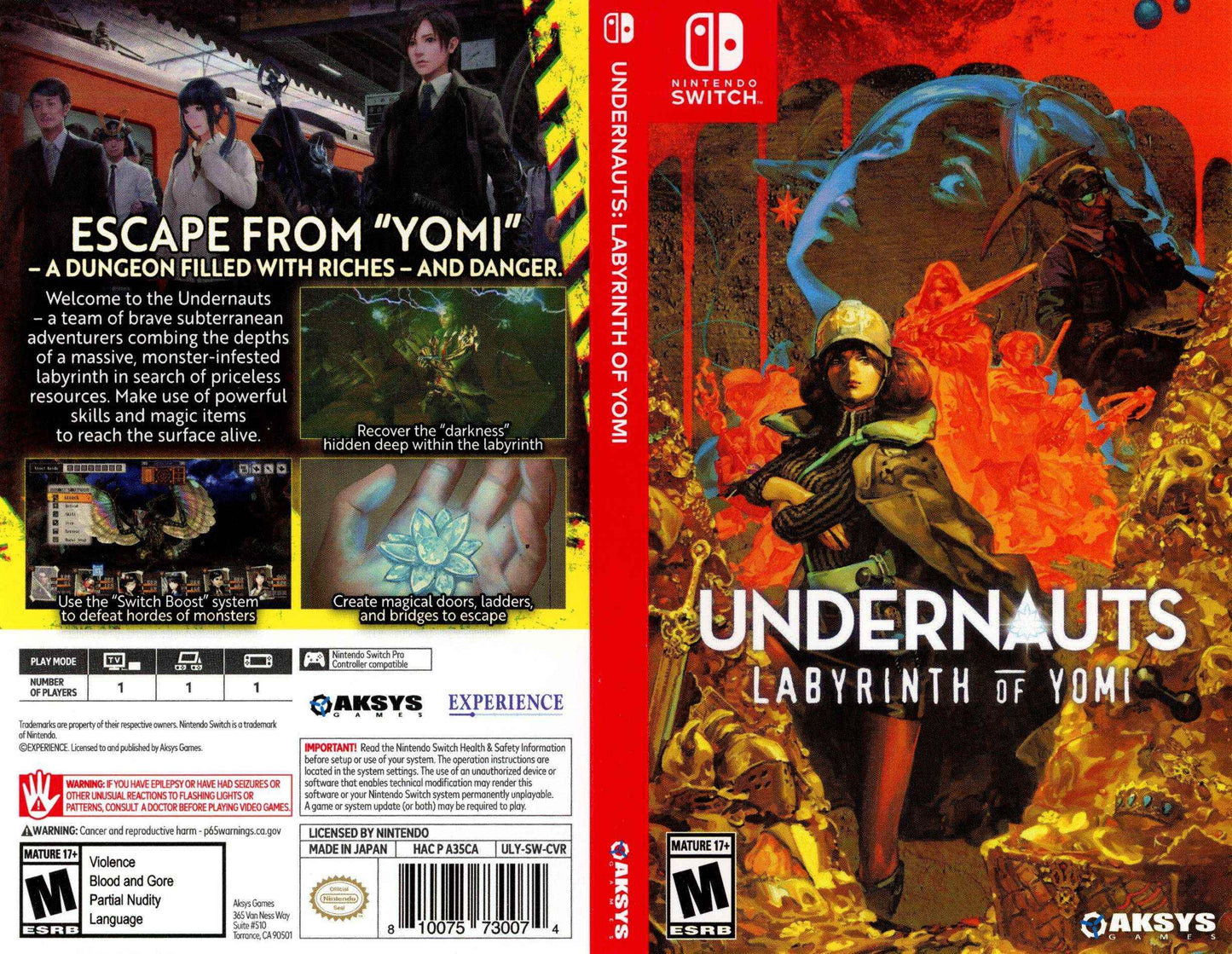 Undernauts Labyrinth of Yomi Cover Art - WOI Solutions