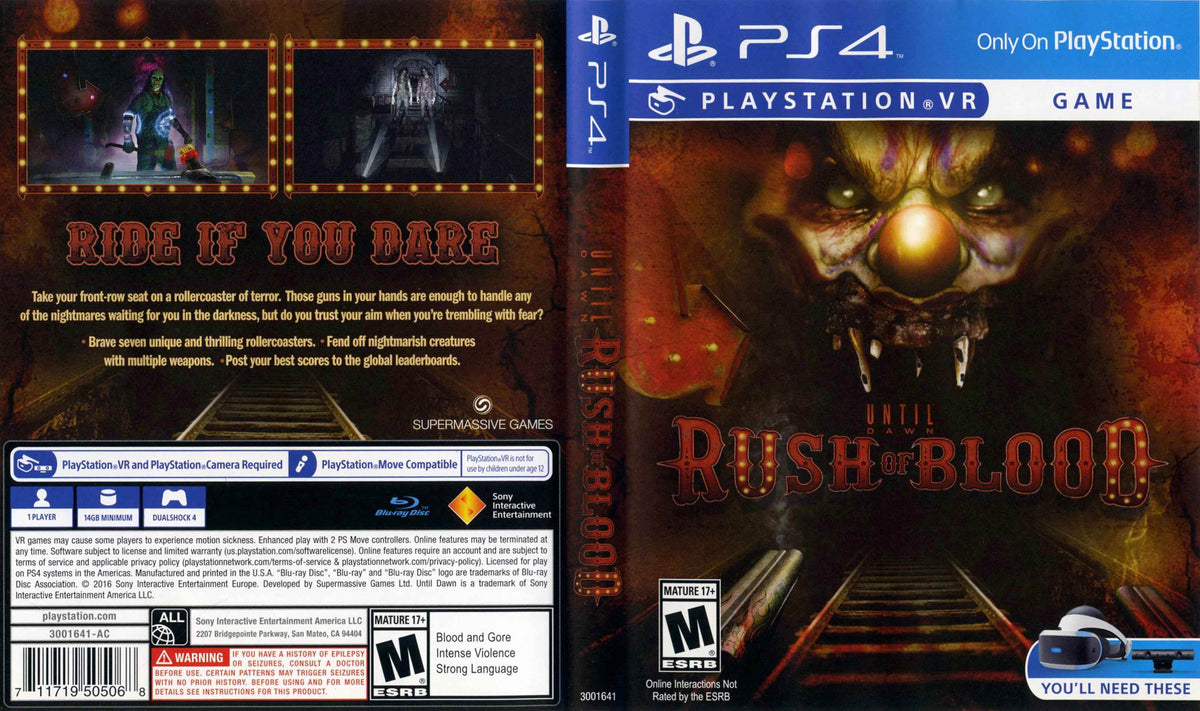 Until Dawn Rush of Blood 2 Cover Art - WOI Solutions