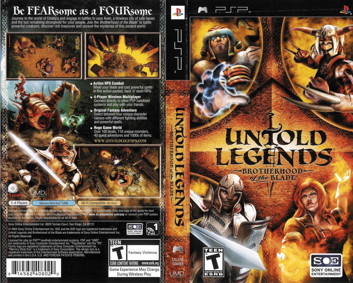 Untold Legends Brotherhood of the Blade Cover Art - WOI Solutions