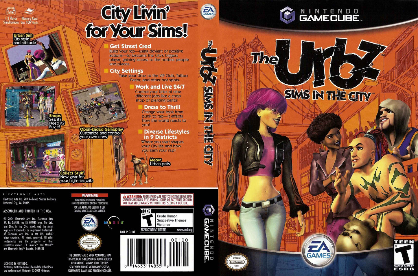 Urbz Sims In The City, The Cover Art - WOI Solutions