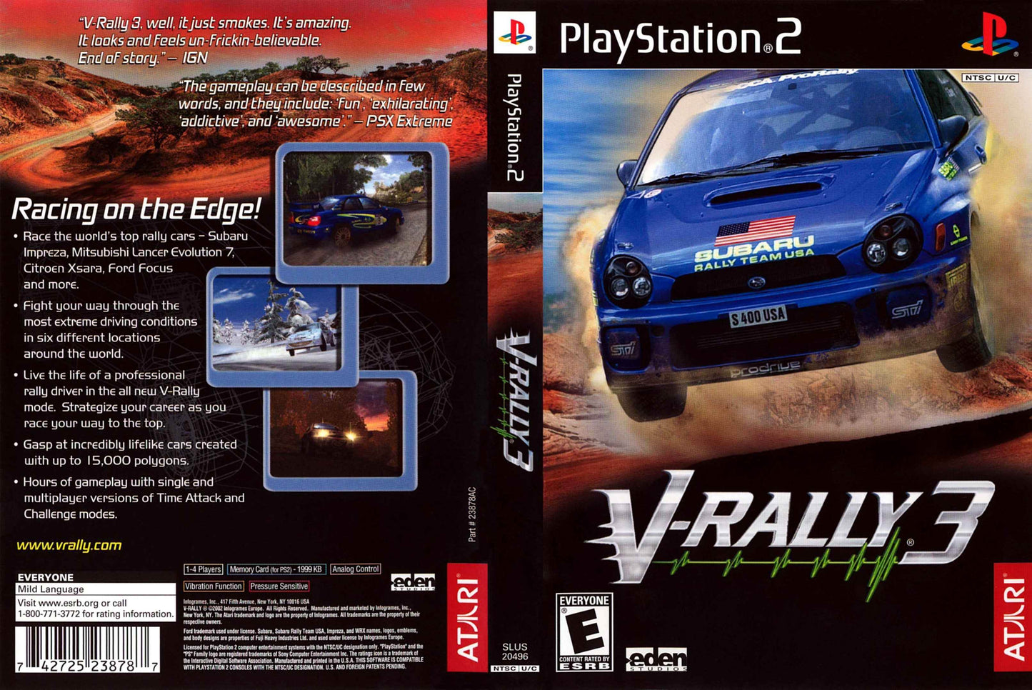 V-Rally 3 Cover Art - WOI Solutions