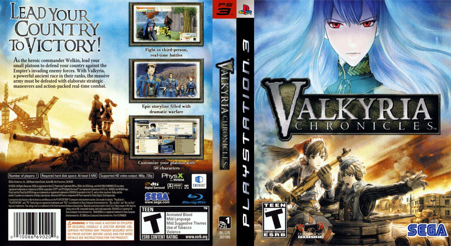 Valkyria Chronicles Cover Art - WOI Solutions