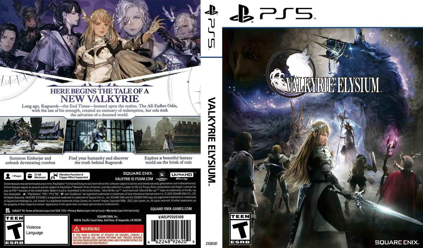 Valkyrie Elysium Cover Art - WOI Solutions