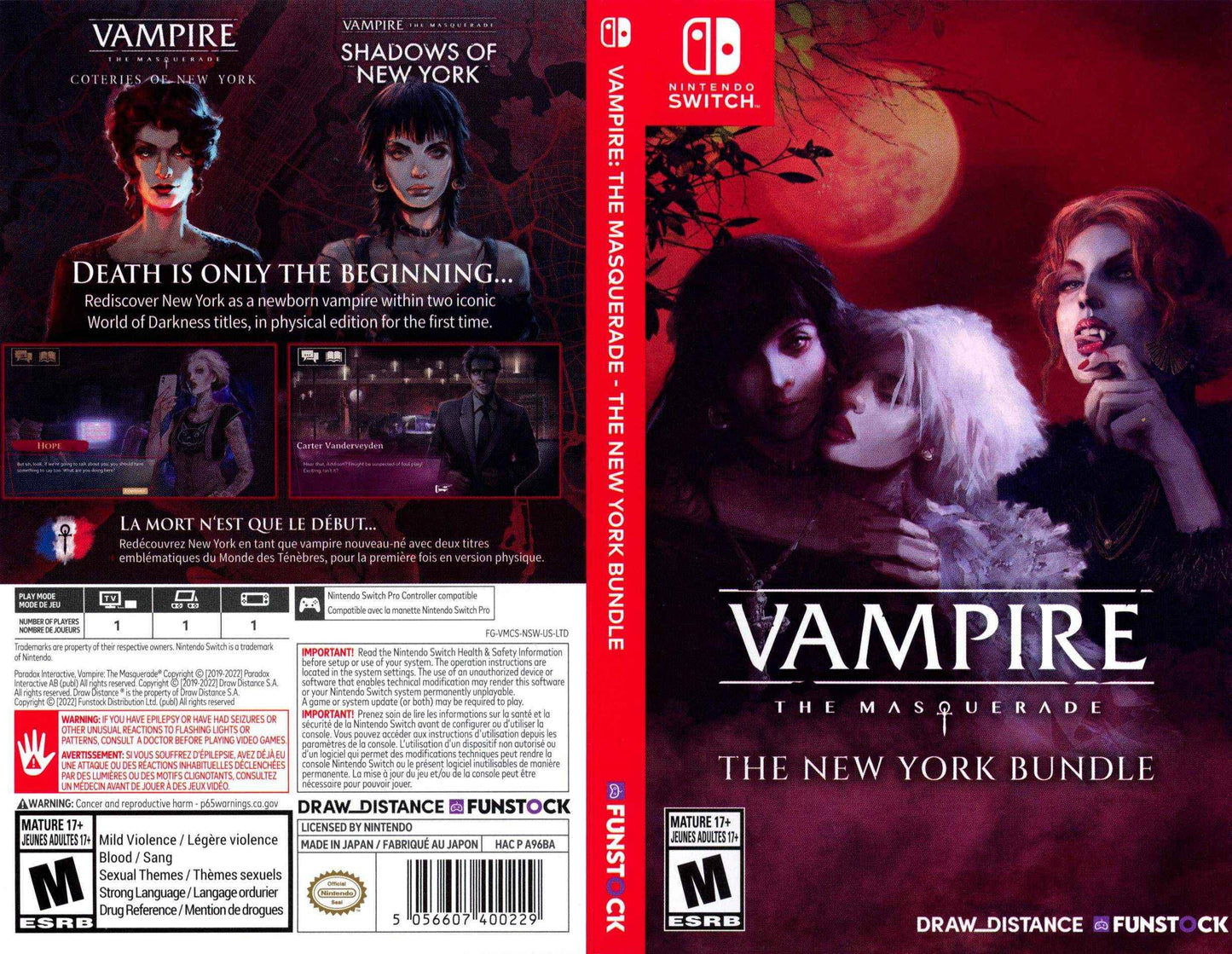 Vampire The Masquerade The New York Bundle Cover Art - WOI Solutions