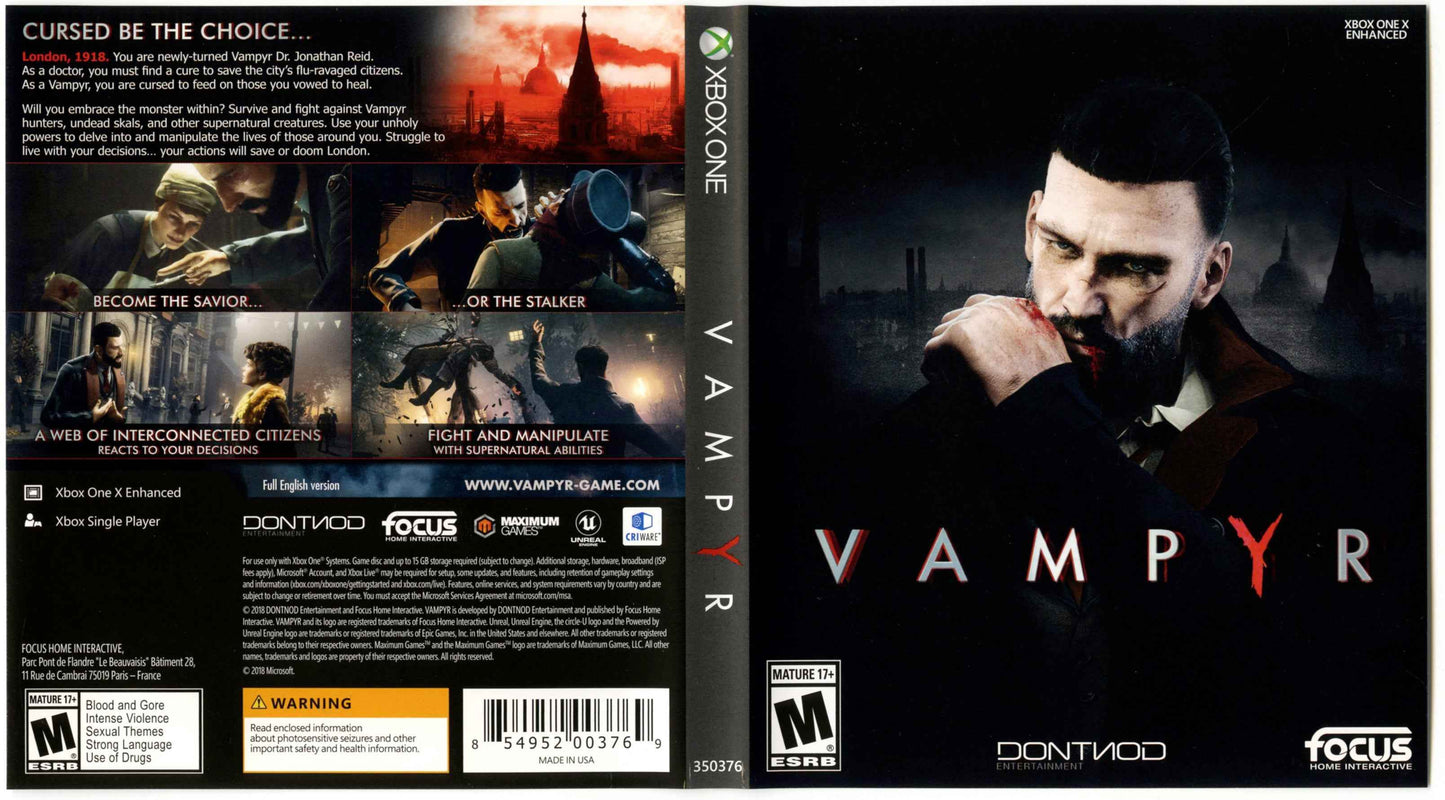 Vampyr Cover Art - WOI Solutions