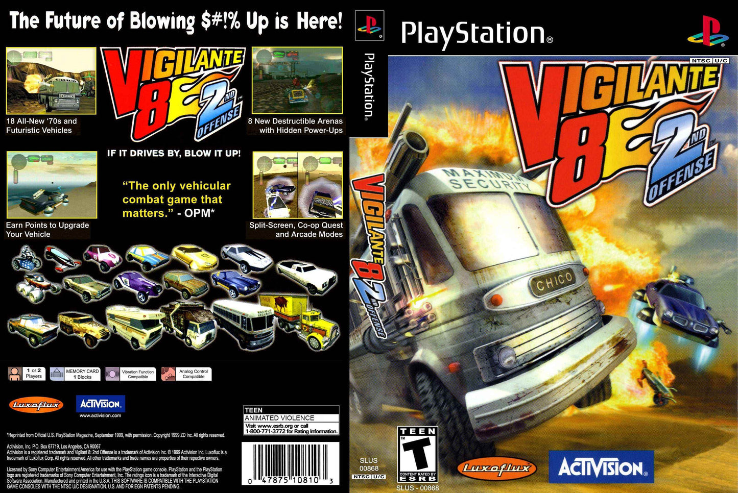 Vigilante 8 2nd Offense Cover Art - WOI Solutions