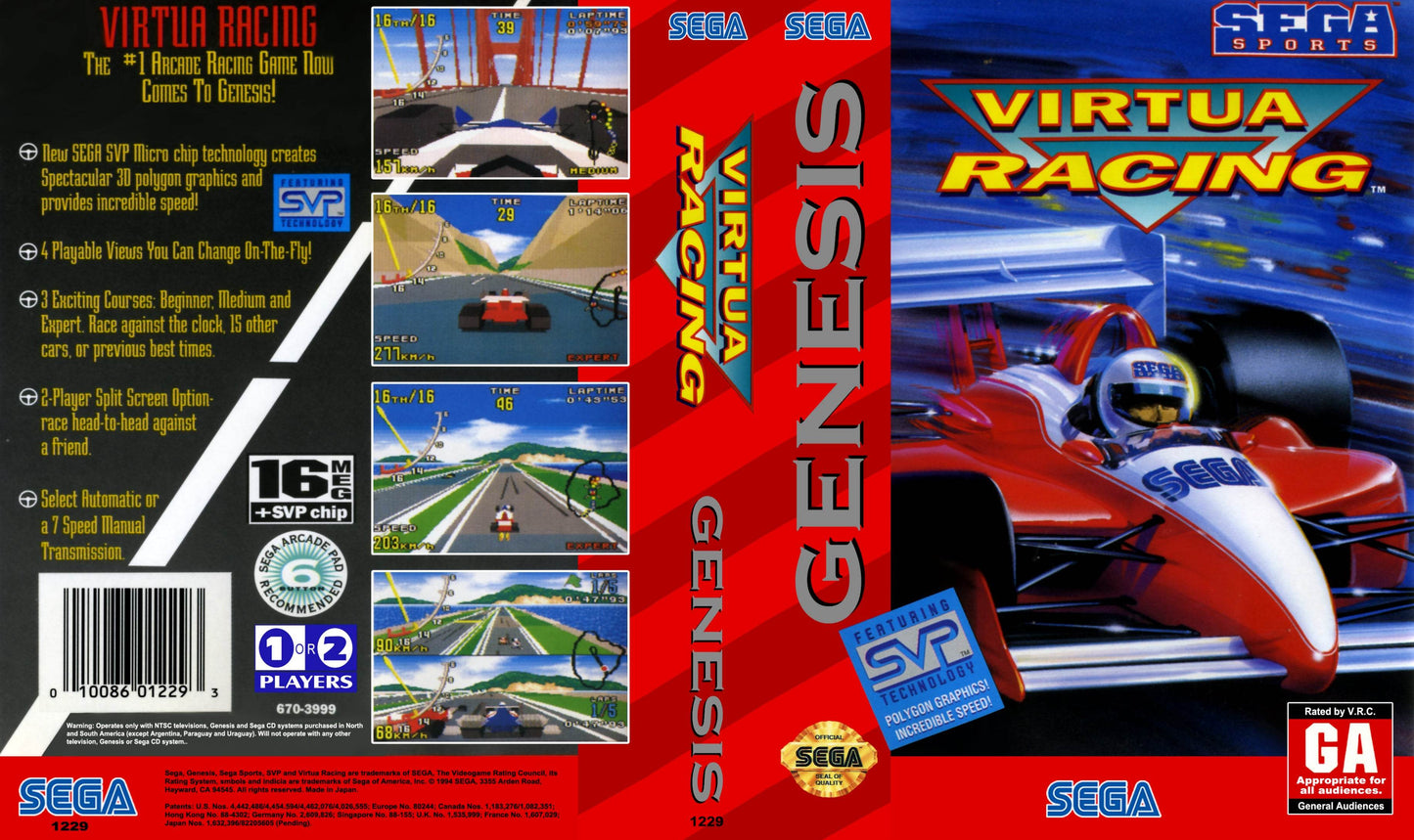 Virtua Racing Cover Art - WOI Solutions