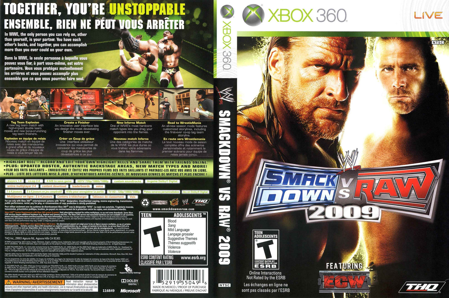 WWE SmackDown! vs. Raw 2009 Cover Art - WOI Solutions