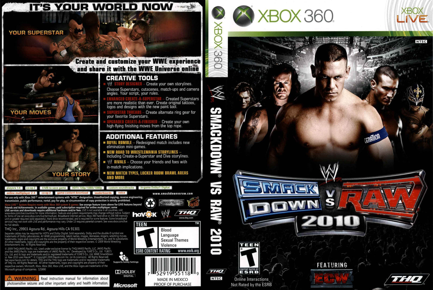 WWE SmackDown! vs. Raw 2010 Cover Art - WOI Solutions