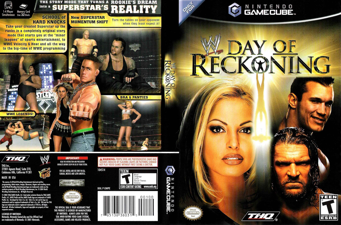 WWE Day Of Reckoning Cover Art - WOI Solutions