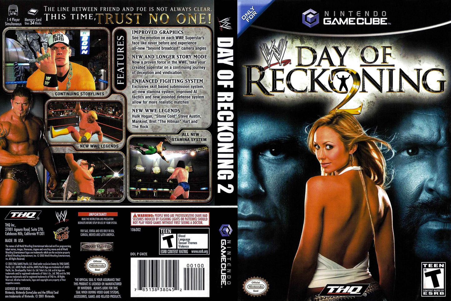 WWE Day Of Reckoning 2 Cover Art - WOI Solutions