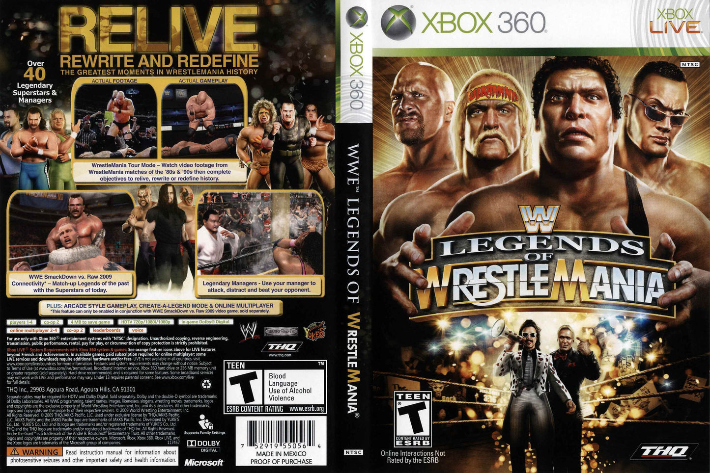 WWE Legends of WrestleMania Cover Art - WOI Solutions