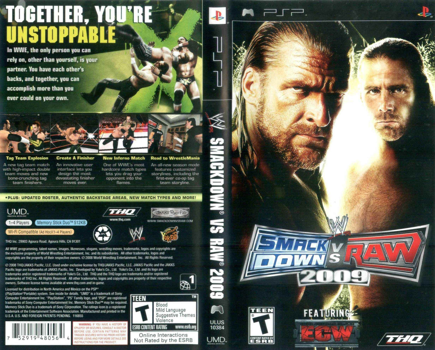 WWE SmackDown! vs. RAW 2009 Cover Art - WOI Solutions