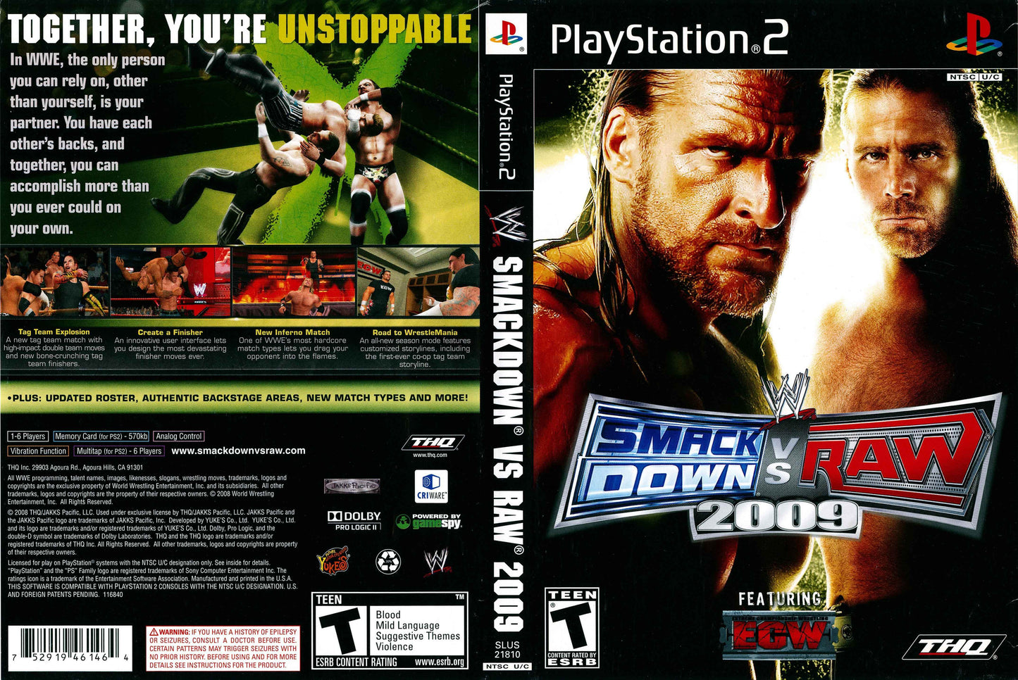 WWE SmackDown! vs. Raw 2009 Cover Art - WOI Solutions