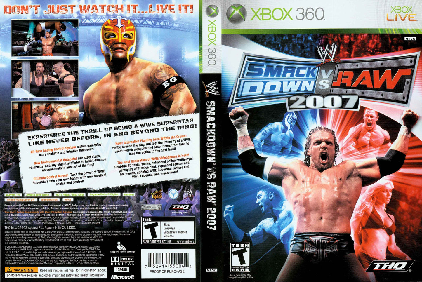 WWE SmackDown vs. Raw 2007 Cover Art - WOI Solutions