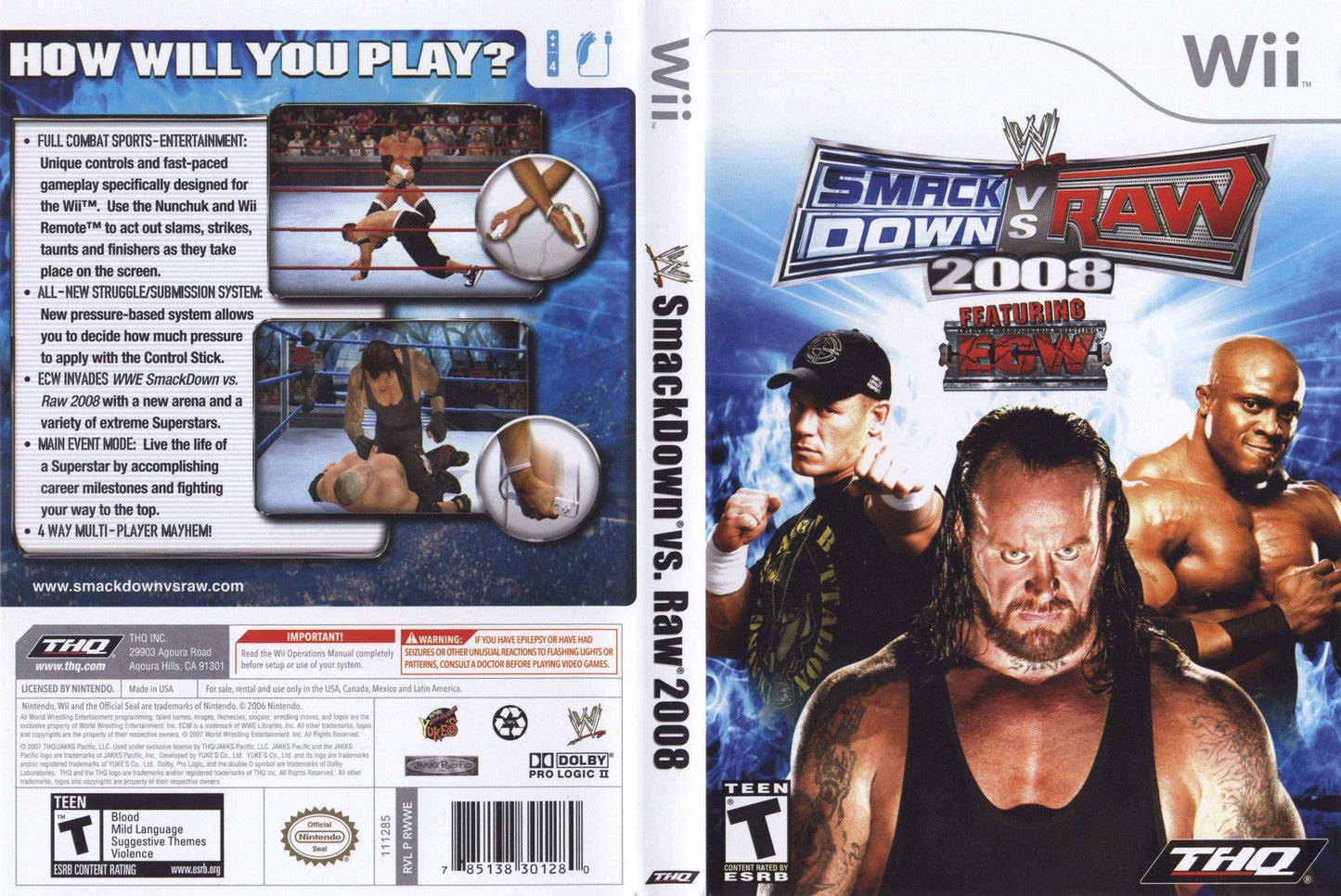 WWE SmackDown vs. Raw 2008 Cover Art - WOI Solutions