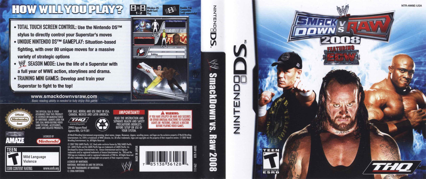 WWE SmackDown vs. Raw 2008 Cover Art - WOI Solutions