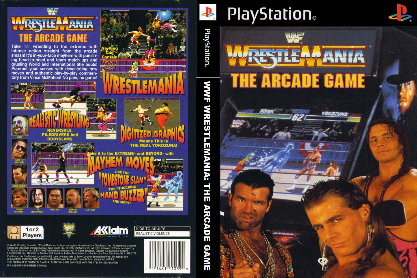 WWF Wrestlemania The Arcade Game Cover Art - WOI Solutions