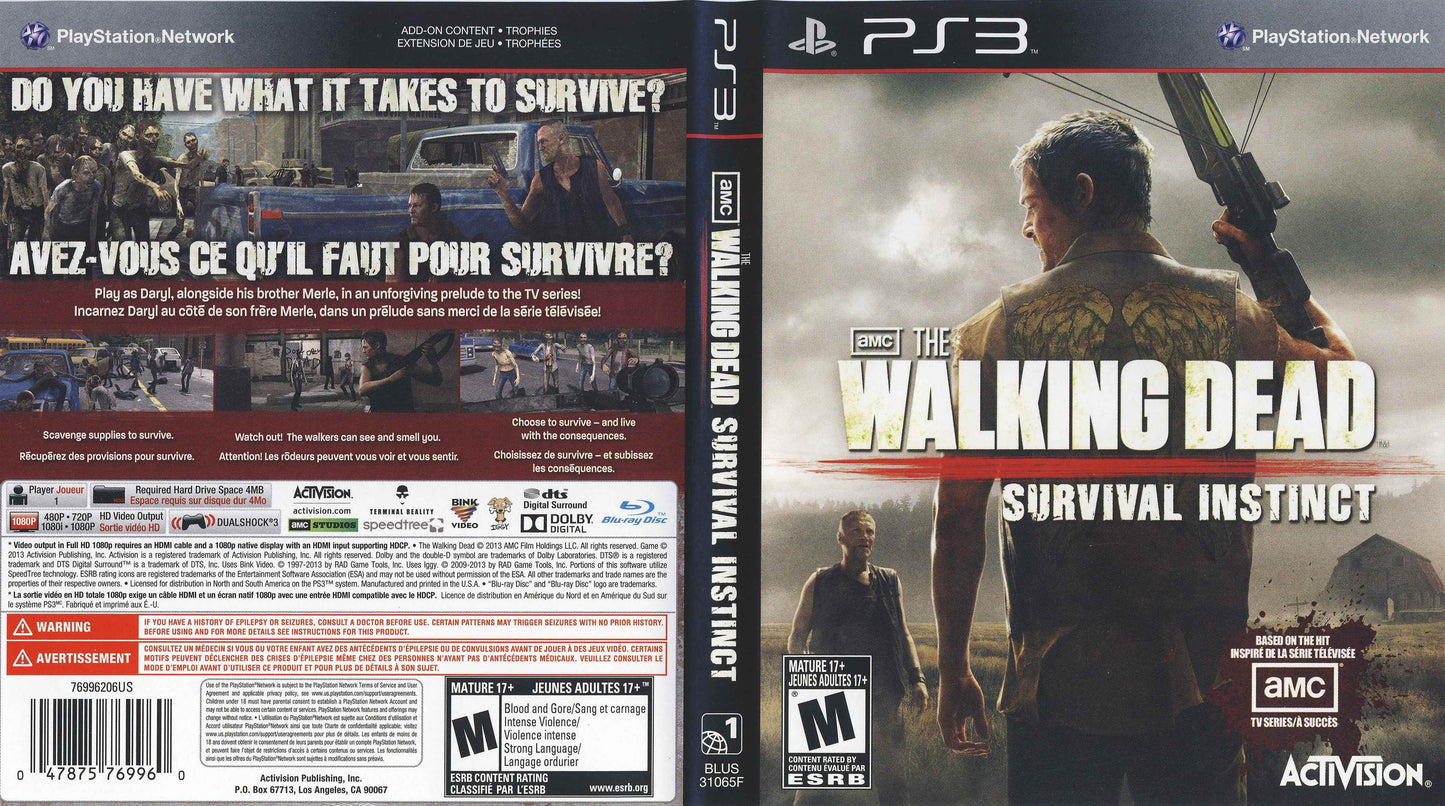 Walking Dead Survival Instinct Cover Art - WOI Solutions