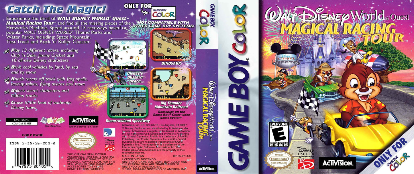 Walt Disney World Quest Magical Racing Tour Cover Art - WOI Solutions