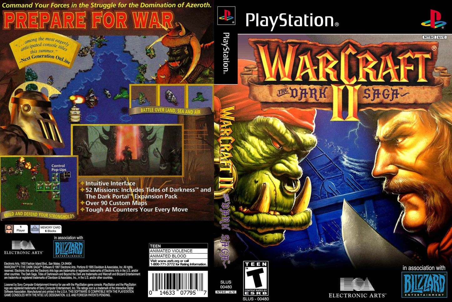 WarCraft II The Dark Saga Cover Art - WOI Solutions