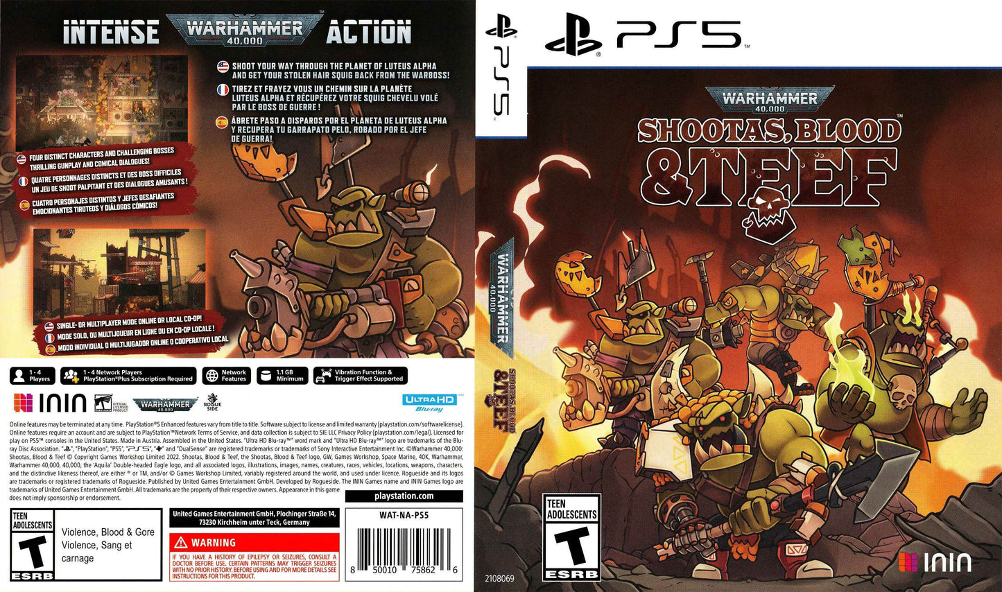 Warhammer 40,000 - Shootas, Blood & Teef Cover Art - WOI Solutions