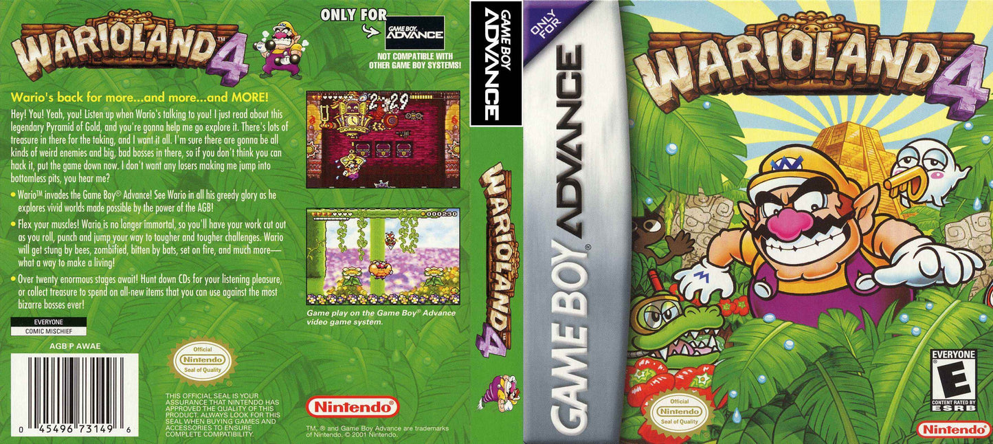 Wario Land 4 Cover Art - WOI Solutions