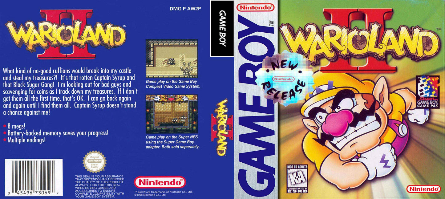Wario Land II Cover Art - WOI Solutions
