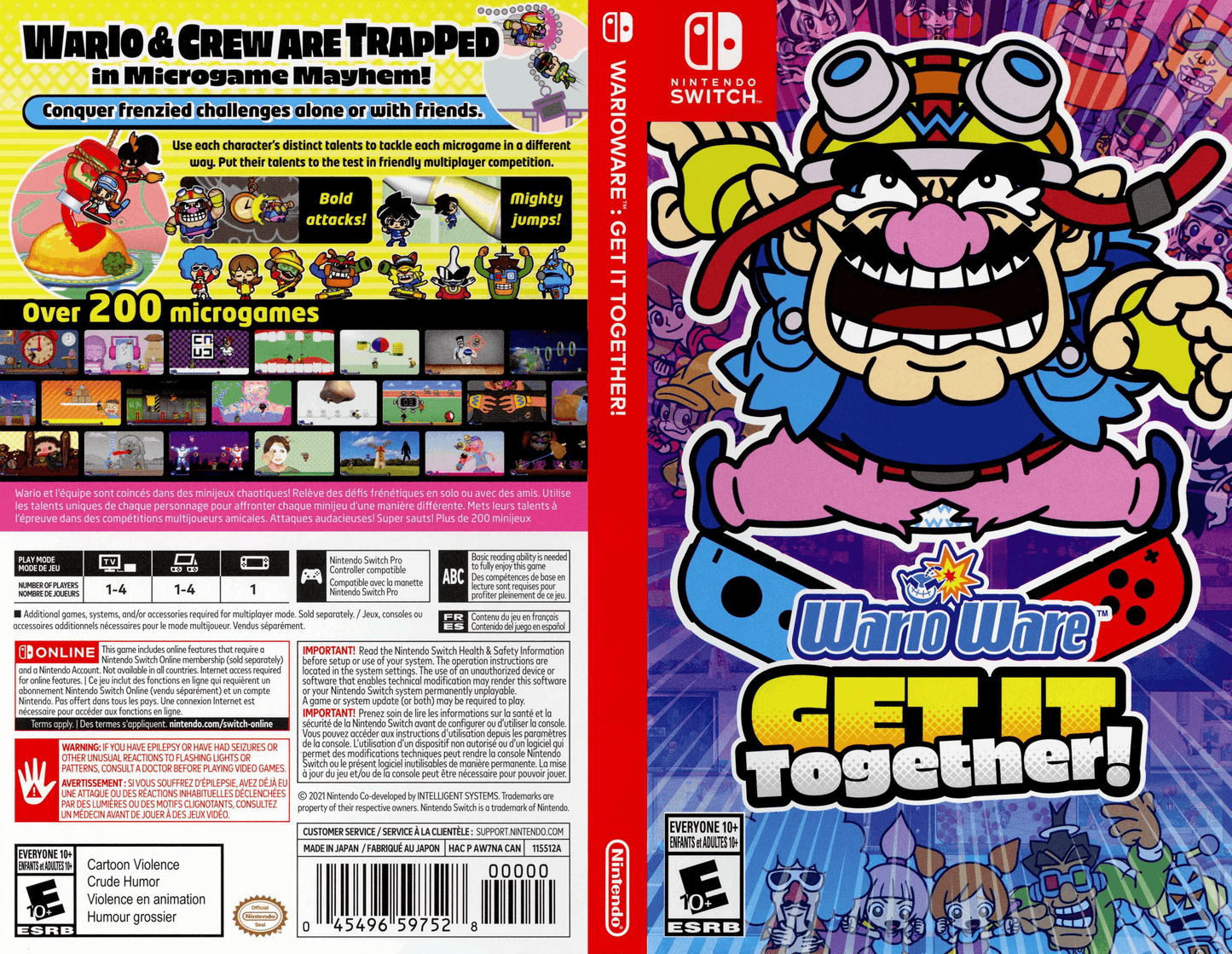 WarioWare Get It Together! Cover Art - WOI Solutions