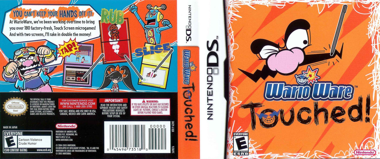 Wario Ware Touched Cover Art - WOI Solutions